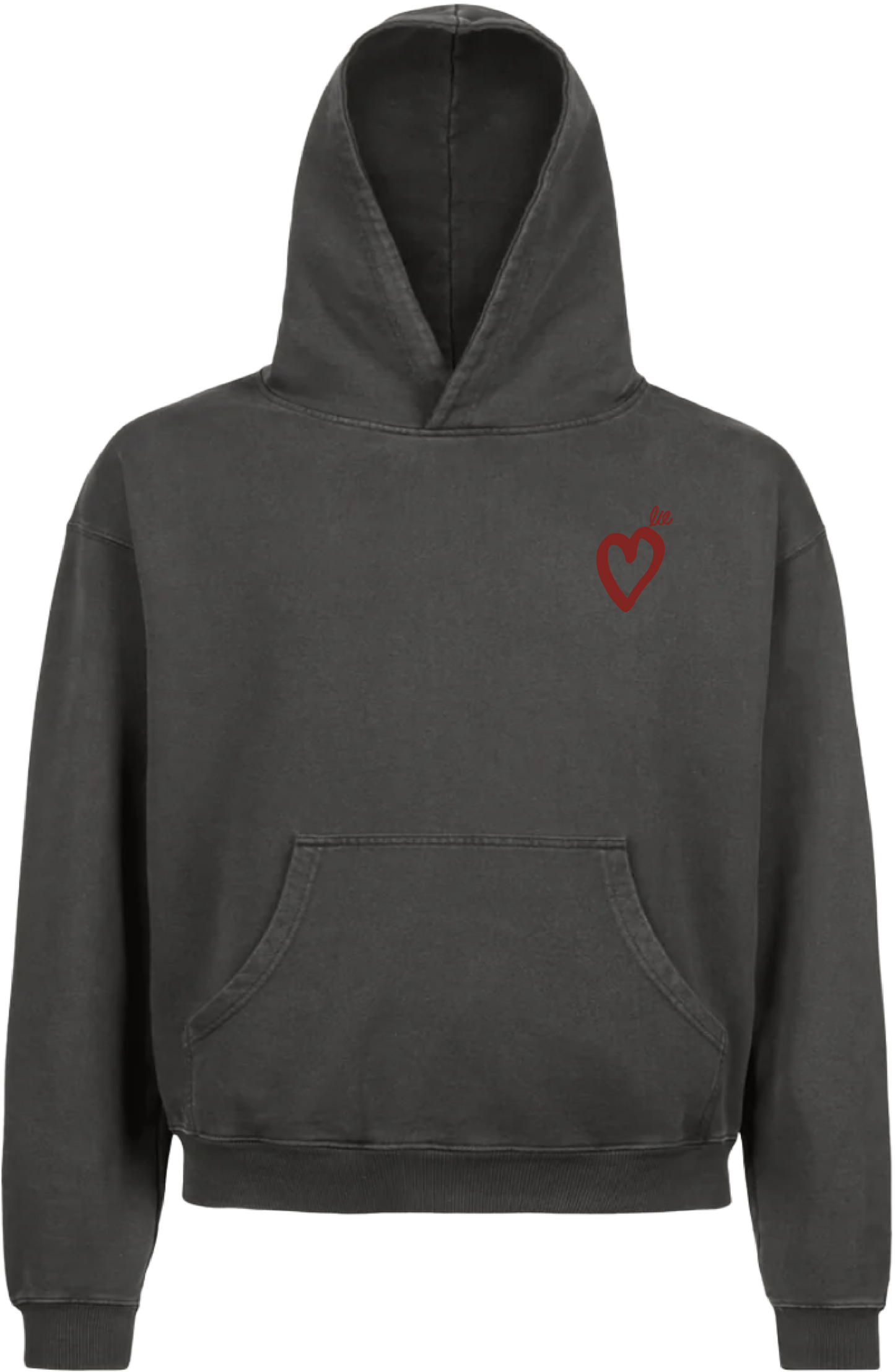 Break Hearts Not Rules - Vintage Grey Hoodie